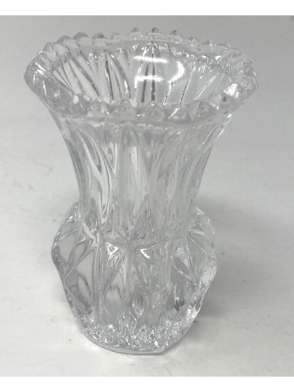Vintage Princess House Lead Crystal 3-1/4" Toothpick Holder Bud Vase